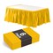 Ruffle Disposable Table Skirt 14 Ft Long Pleated Table Skirts with Adhesive Strip – Fits 6ft+ Rectangle or Round Tables – Ideal for Birthday Parties, Gender Reveal, Baby Showers & Event Decorations 6 pack by Exquisite